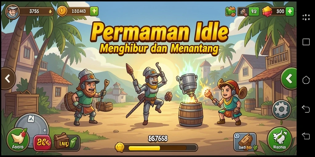 Gameplay 8768 yang menarik dan santai dengan elemen Idle.