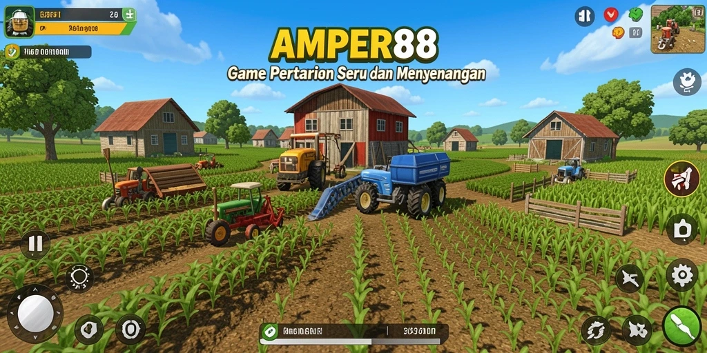 Tampilan gameplay <strong>AMPER88</strong> yang menarik dan penuh warna.