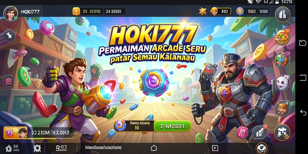 Tampilan gameplay HOKI777 yang seru dan menantang.
