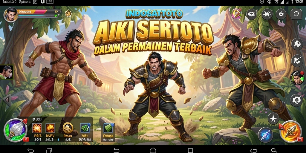 Tampilan gameplay seru dari <strong>INDOSATTOTO</strong> saat bertarung melawan musuh.