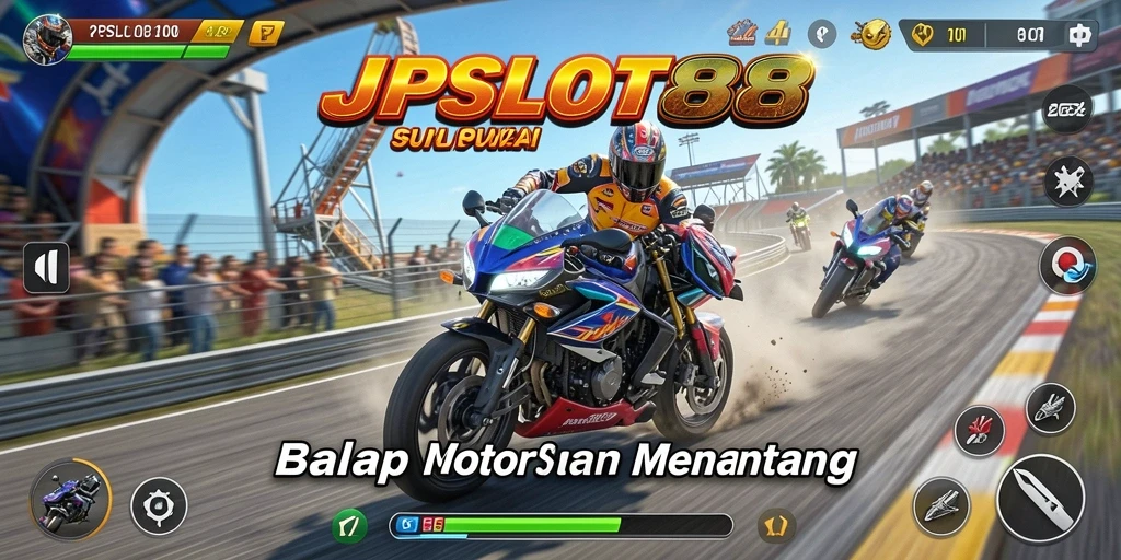 Trek balap menantang dan motor berkecepatan tinggi di JPSLOT88.