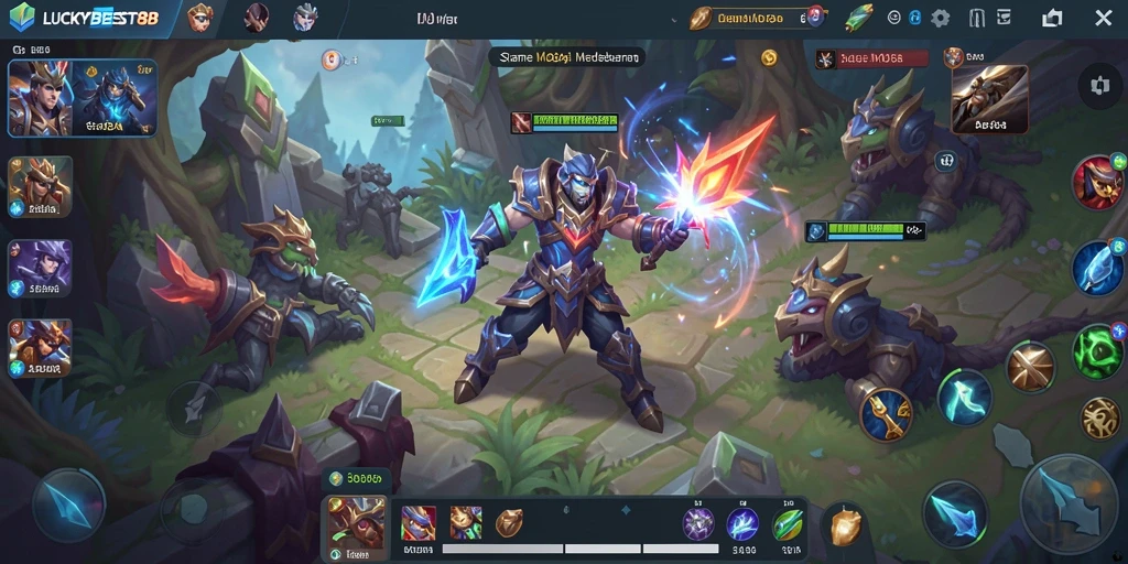 Gameplay seru dalam pertempuran tim di LUCKYBEST88.