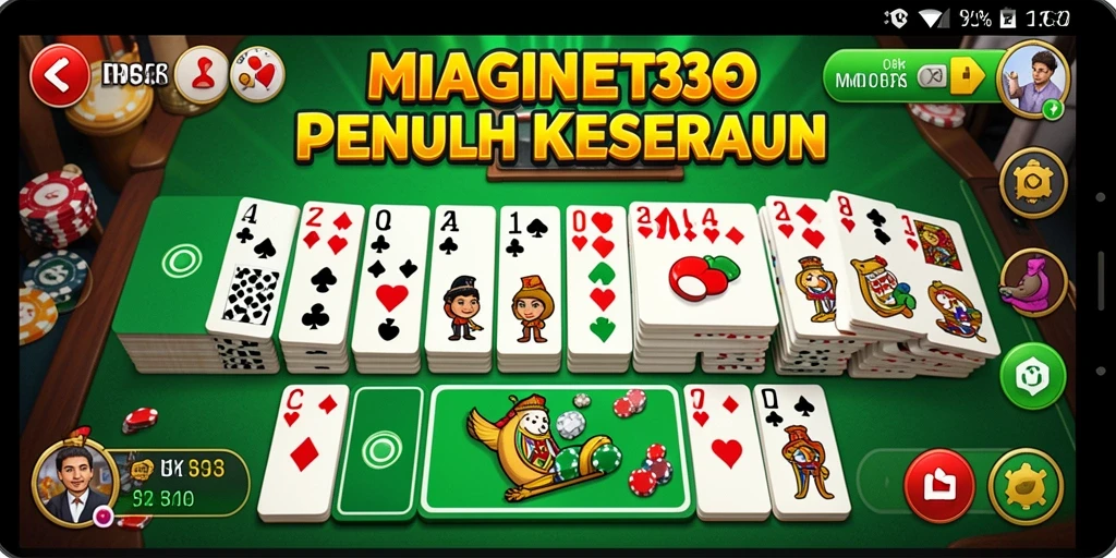 Tampilan seru gameplay Domino di MAGNET33.