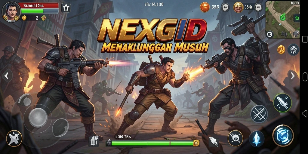 Tampilan gameplay menarik dalam NEXGID dengan strategi mendalam.