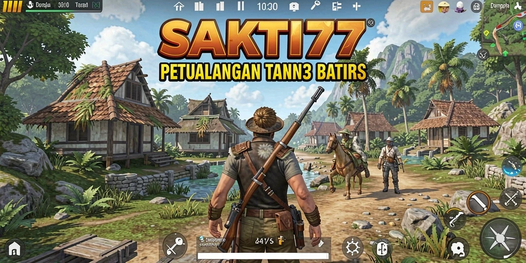 Tampilan gameplay <strong>SAKTI77</strong> yang menampilkan petualangan di dunia terbuka