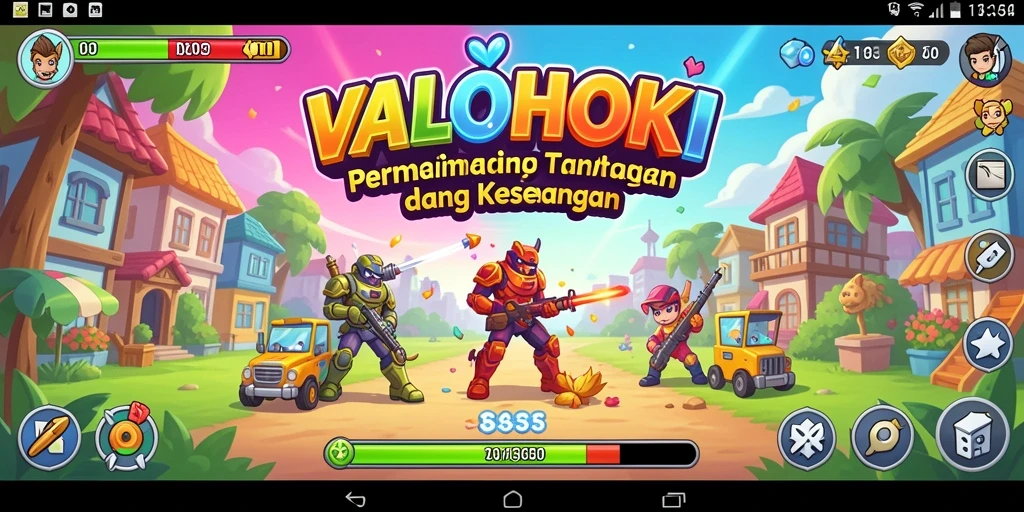 Screenshot gameplay VALOHOKI yang menampilkan aksi seru dan tantangan.