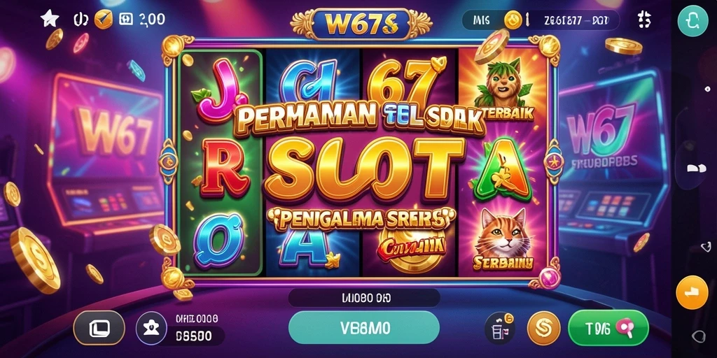 Gambaran gameplay W67 dengan tema Slot yang menarik.