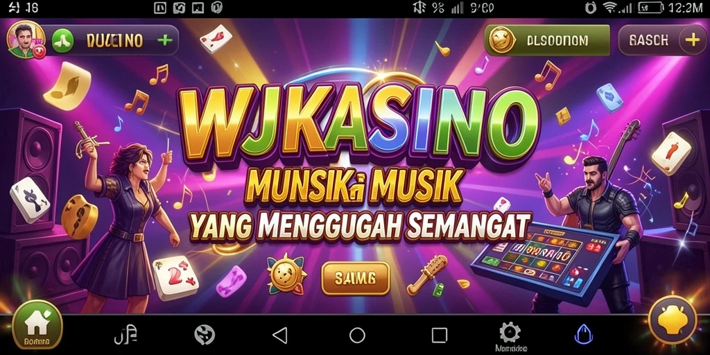 Screenshot gameplay WJKASINO menampilkan interaksi musik yang seru.